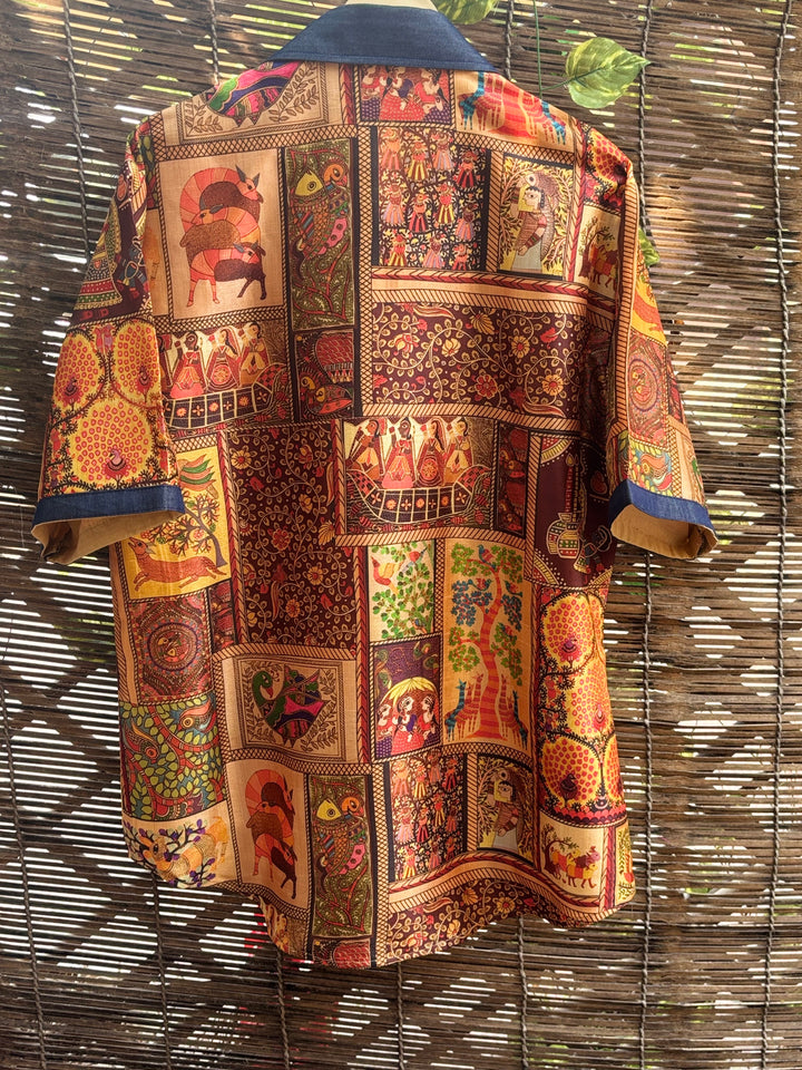 Madhubani Silk Shirt