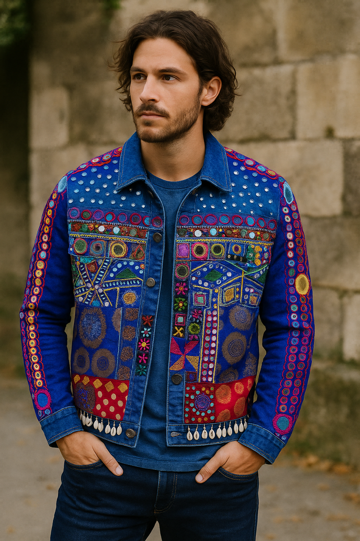 Nilgiri Banjara Patchwork Jacket Men
