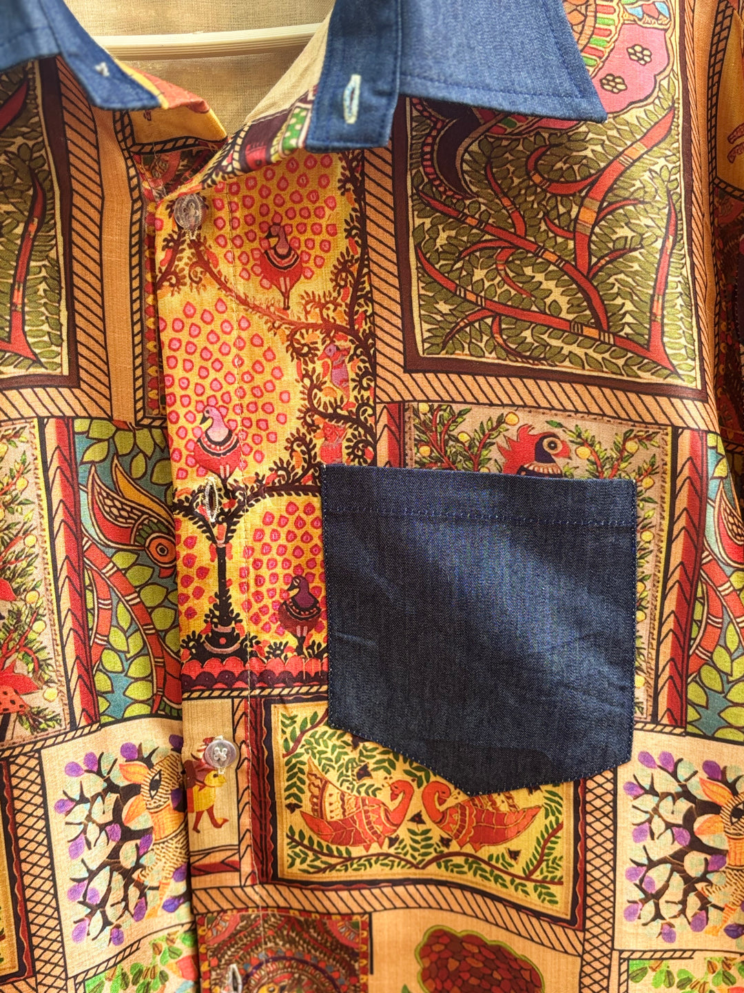 Madhubani Silk Shirt