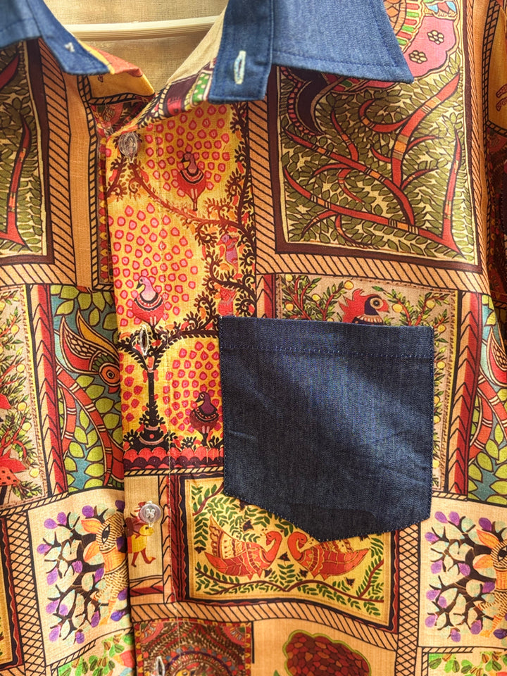 Madhubani Silk Shirt