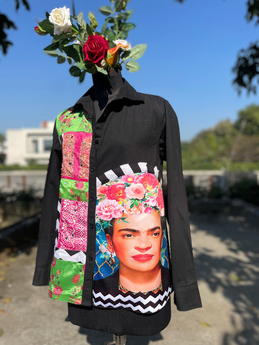 Frida Kahlo Embellished Shirt - banjaratrail