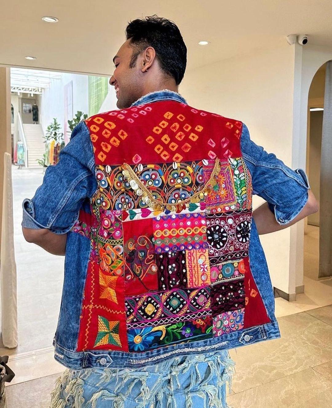 Men red bandhini banjara jacket – banjaratrail