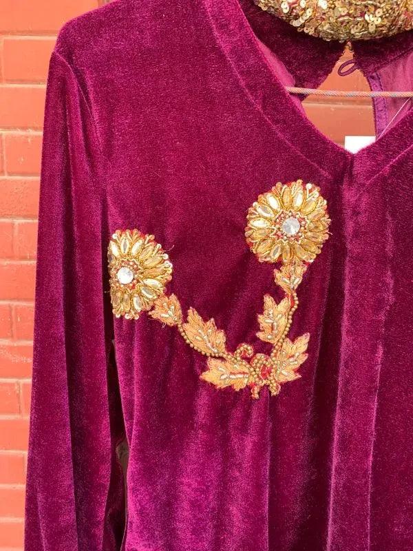 Velvet choker top - banjaratrail