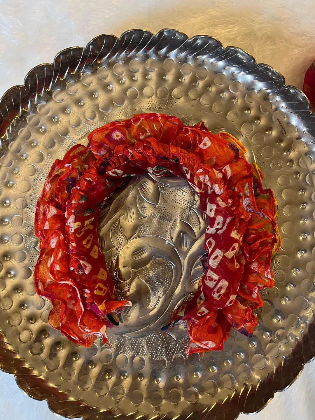 Rang Ruffle Hairband | Bandhini Dream Crown - banjaratrail
