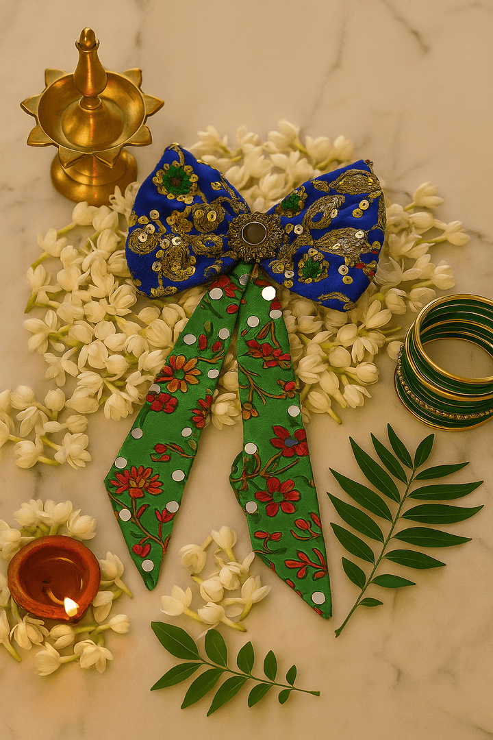 Rangrez Regal Bow | Blue & Green Edition - banjaratrail
