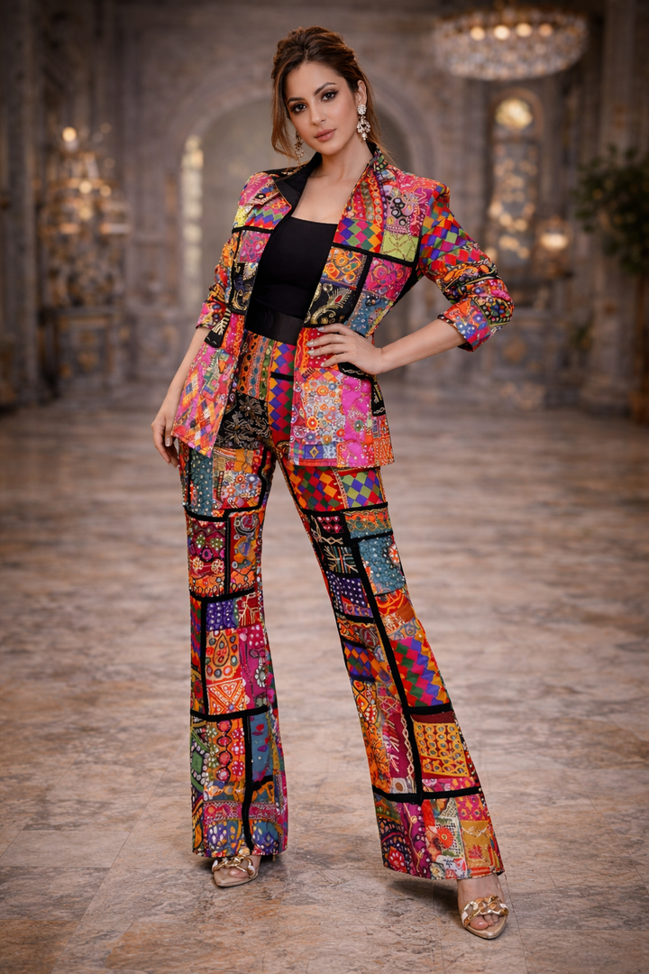 Banjara Blaze Full Patchwork Co-Ord Set