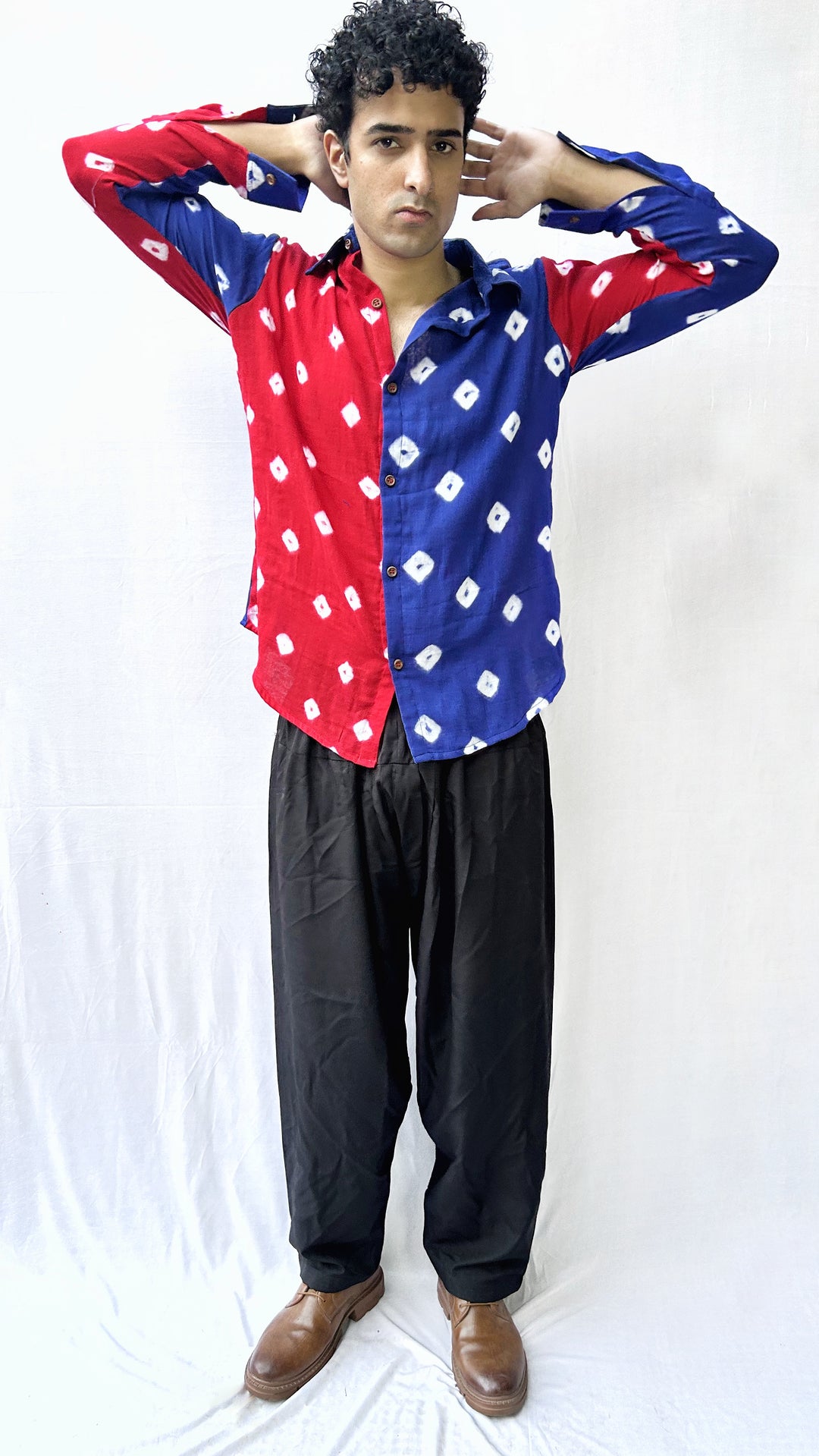 Rangrez Duo Bandhani Shirt