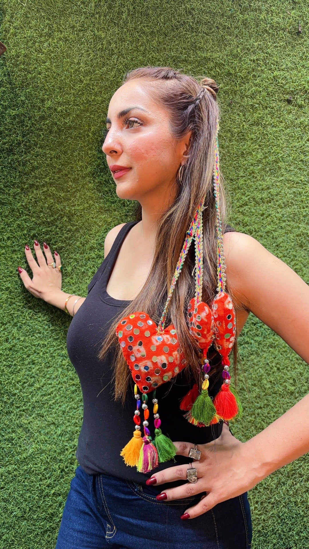 Boho Love Tails -Braided Hair Tie - banjaratrail