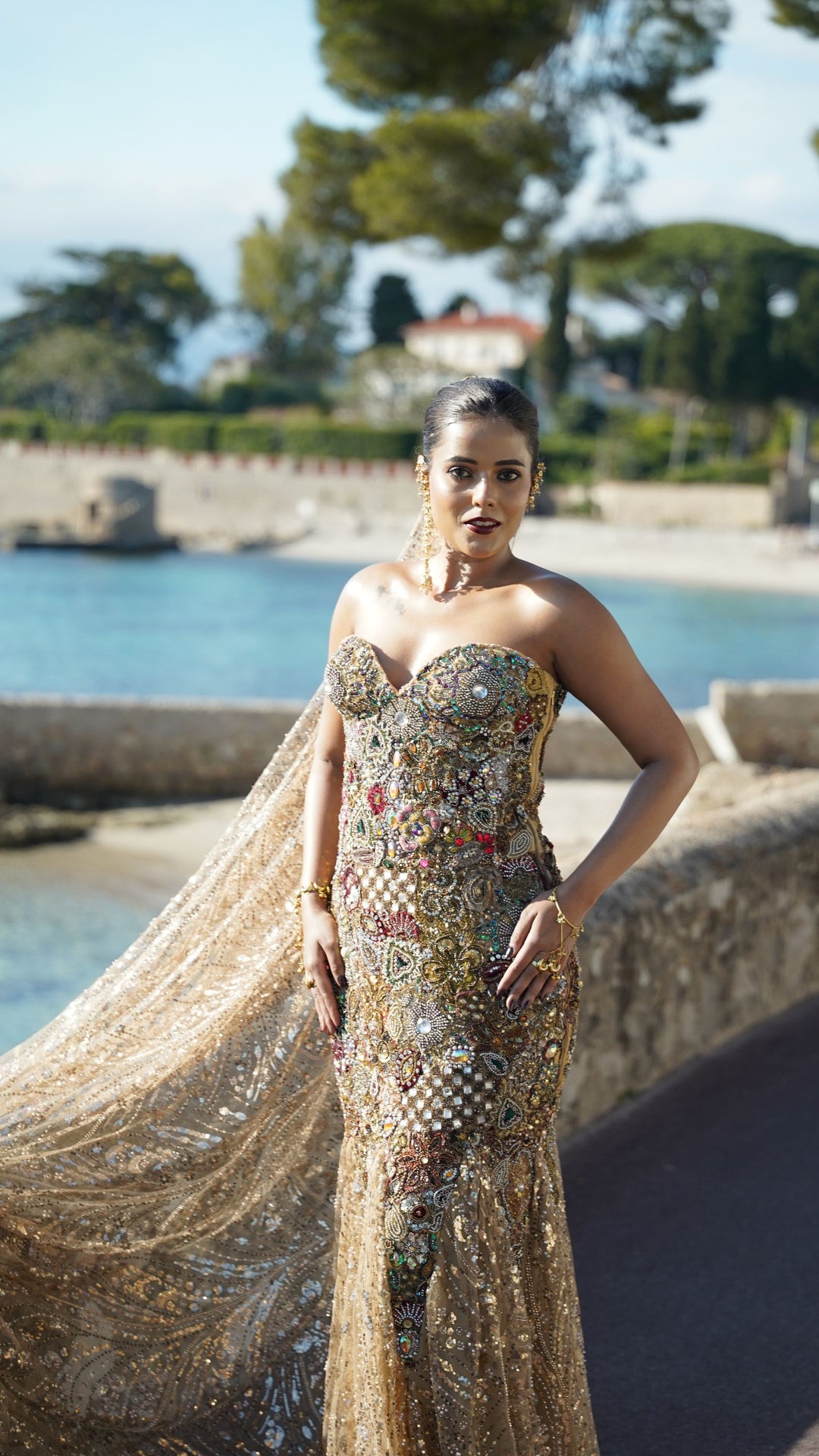 The Maharani Cascade Gown