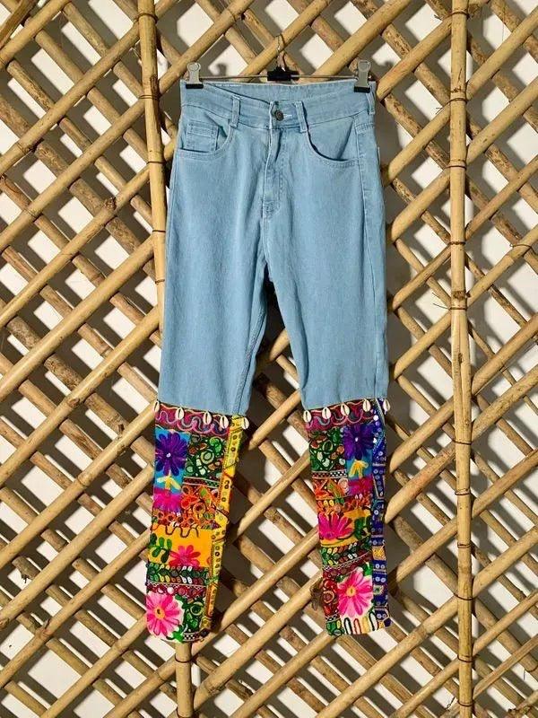 Floral jeans and bandhani kurta set - banjaratrail