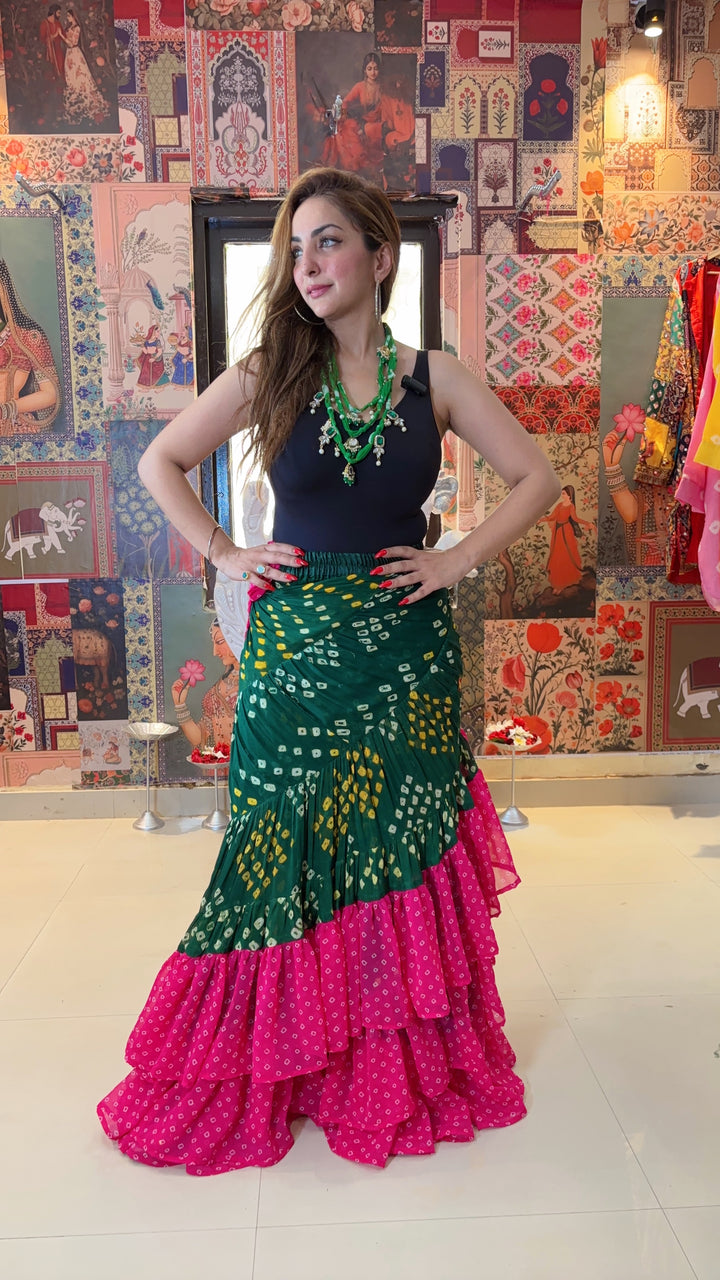 Bloom Bandhani Senirota Skirt