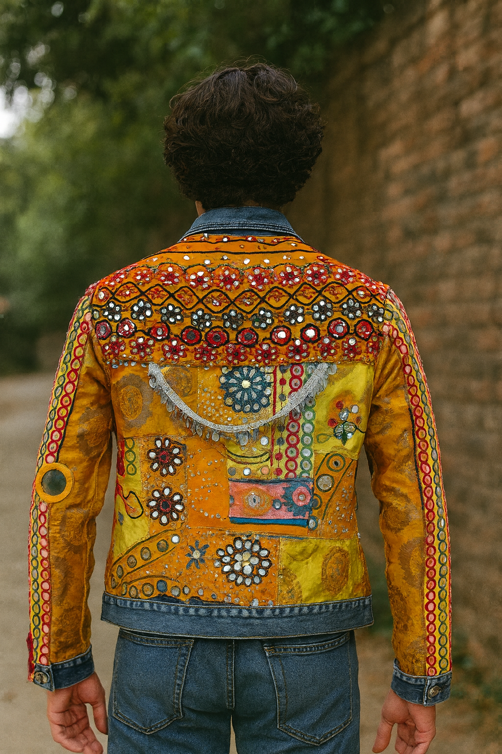 Basanti Banjara Patchwork Jacket Men