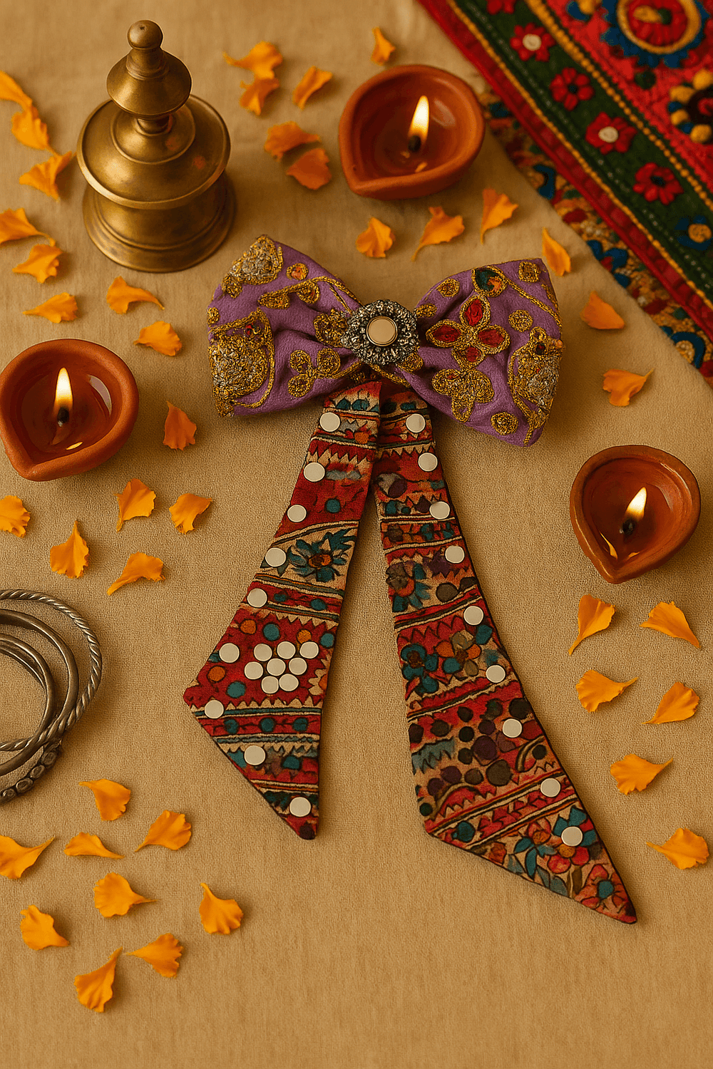 Gulistan Mirror Bow | Purple Folk Edit - banjaratrail