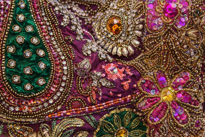 Plum  Handcrafted Saree