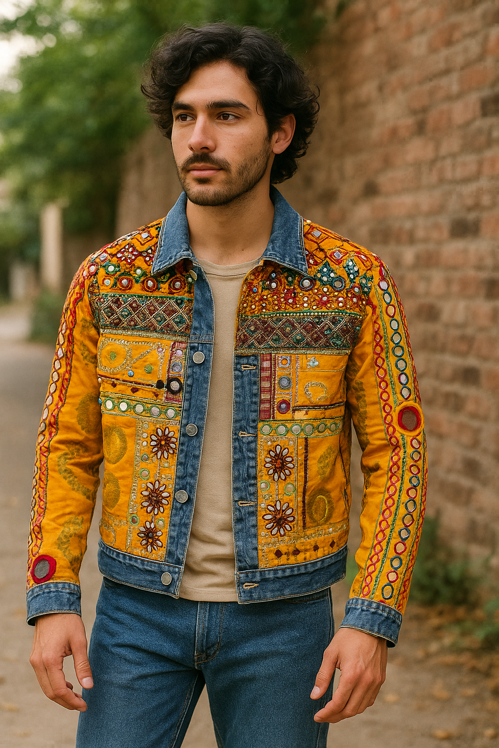 Basanti Banjara Patchwork Jacket Men