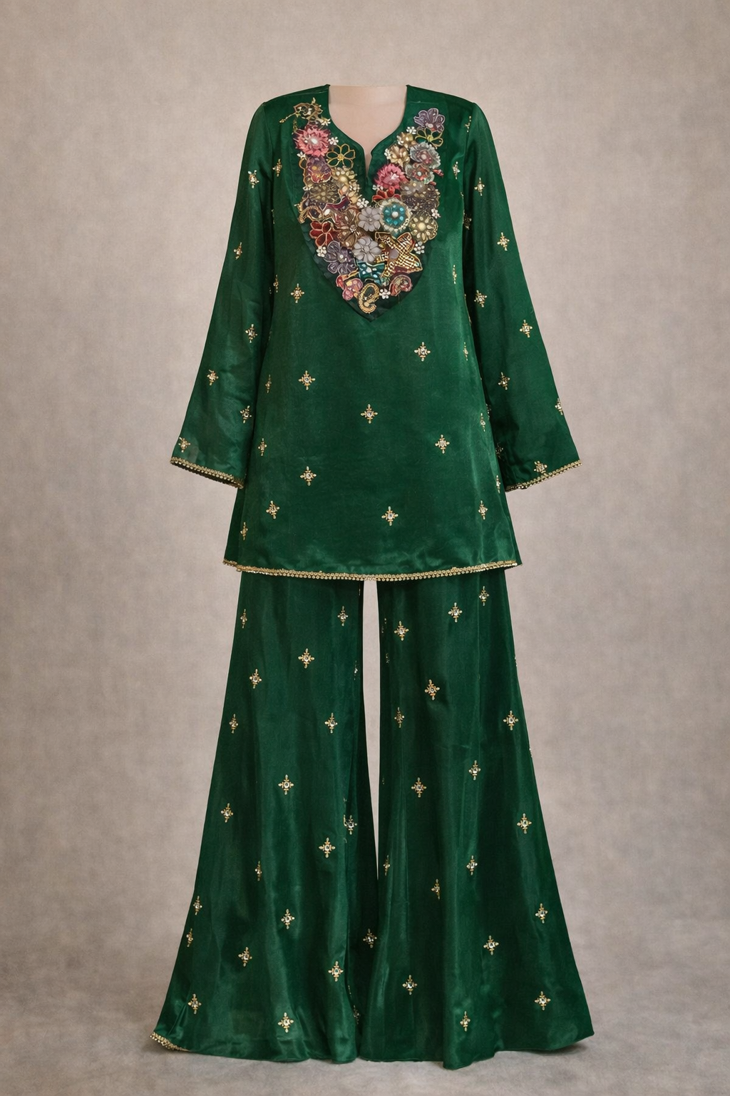 Gulzaar Emerald Embellished Kurta Set