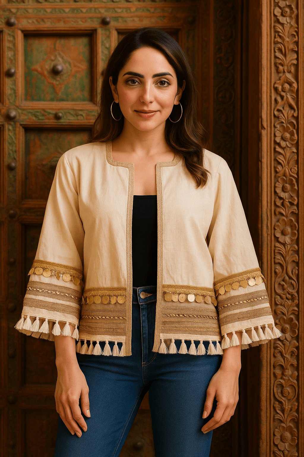 Timeless Neutral Boho Jacket - banjaratrail