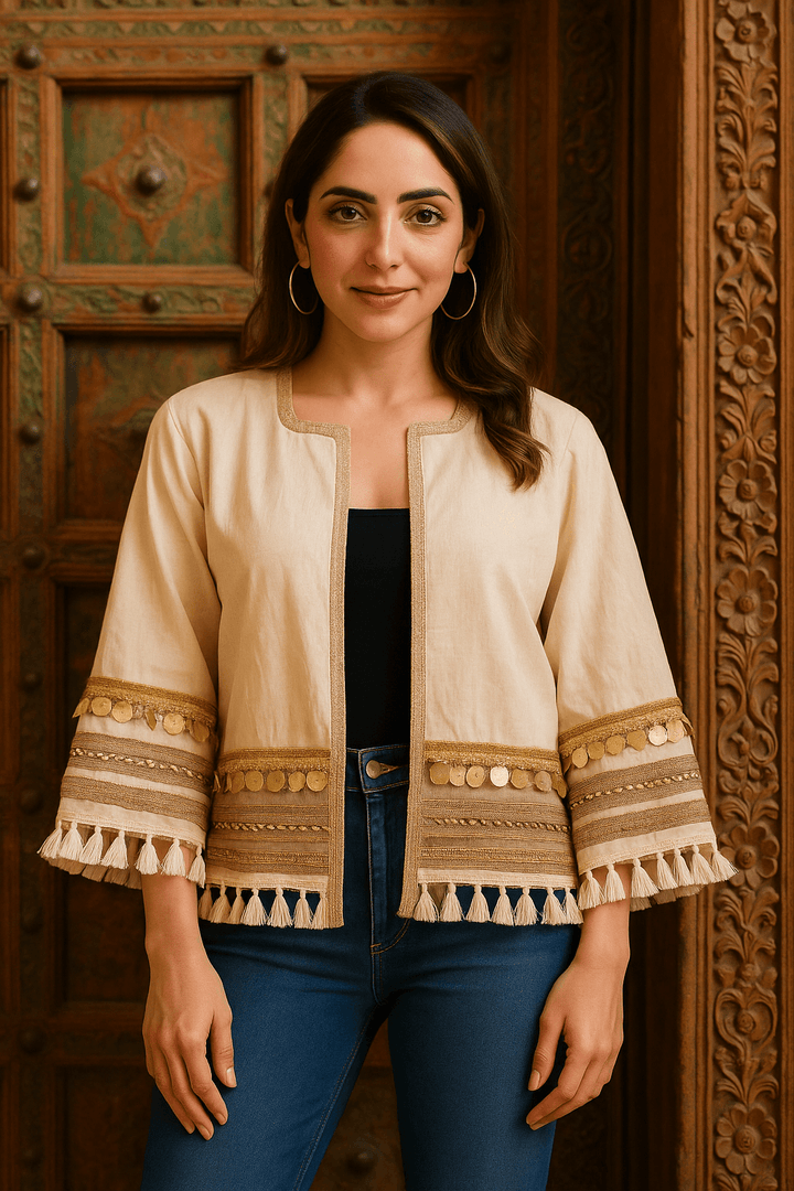 Timeless Neutral Boho Jacket - banjaratrail