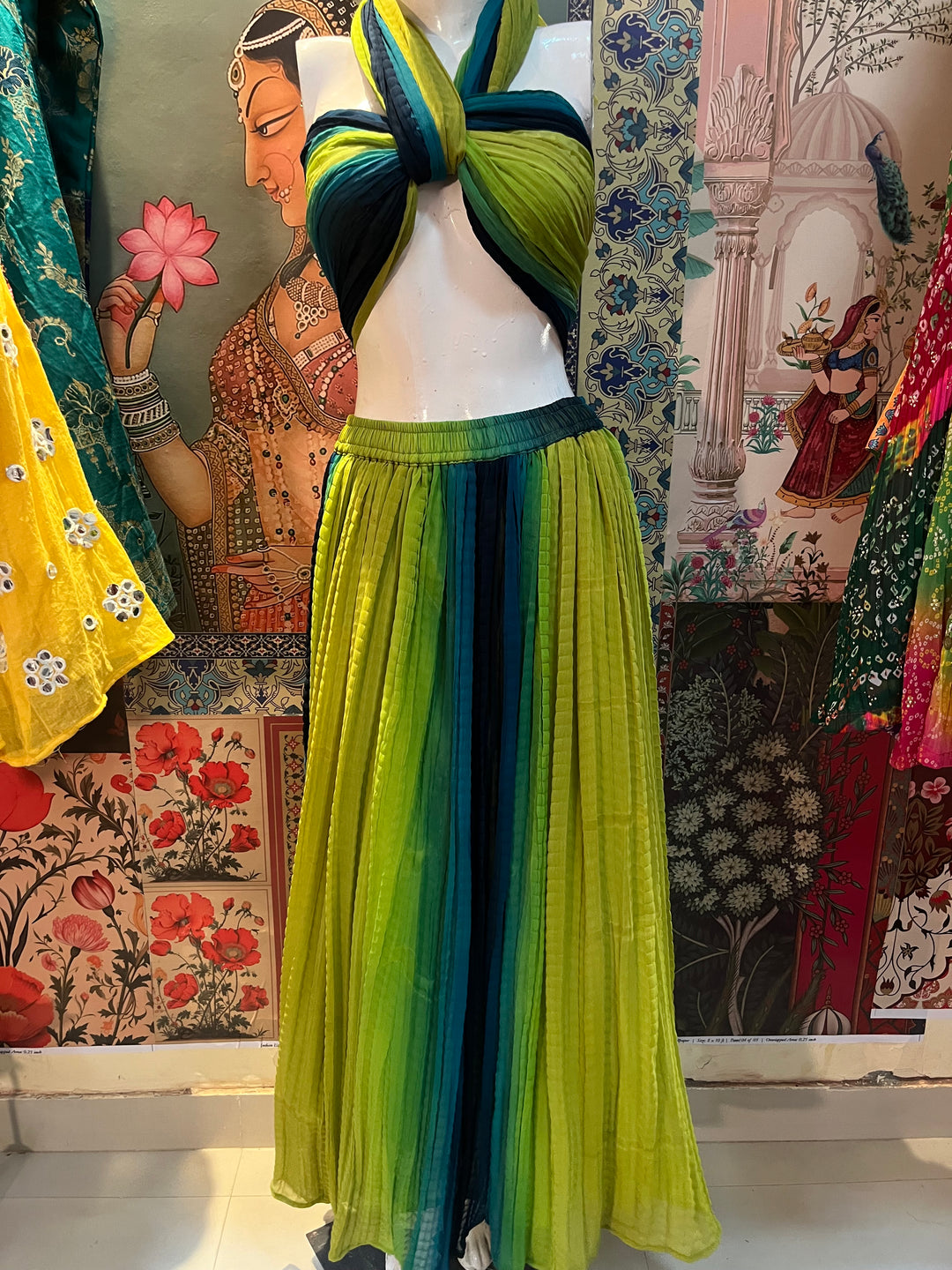 Tropical Ombre Crushed Co-ord Set - banjaratrail