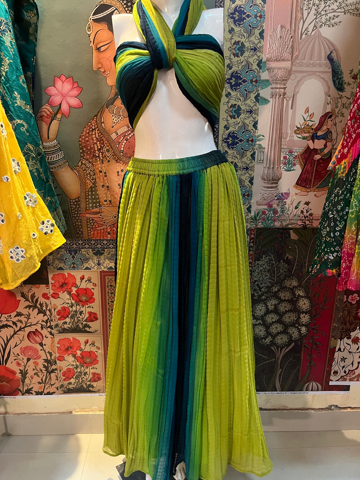 Tropical Ombre Crushed Co-ord Set - banjaratrail