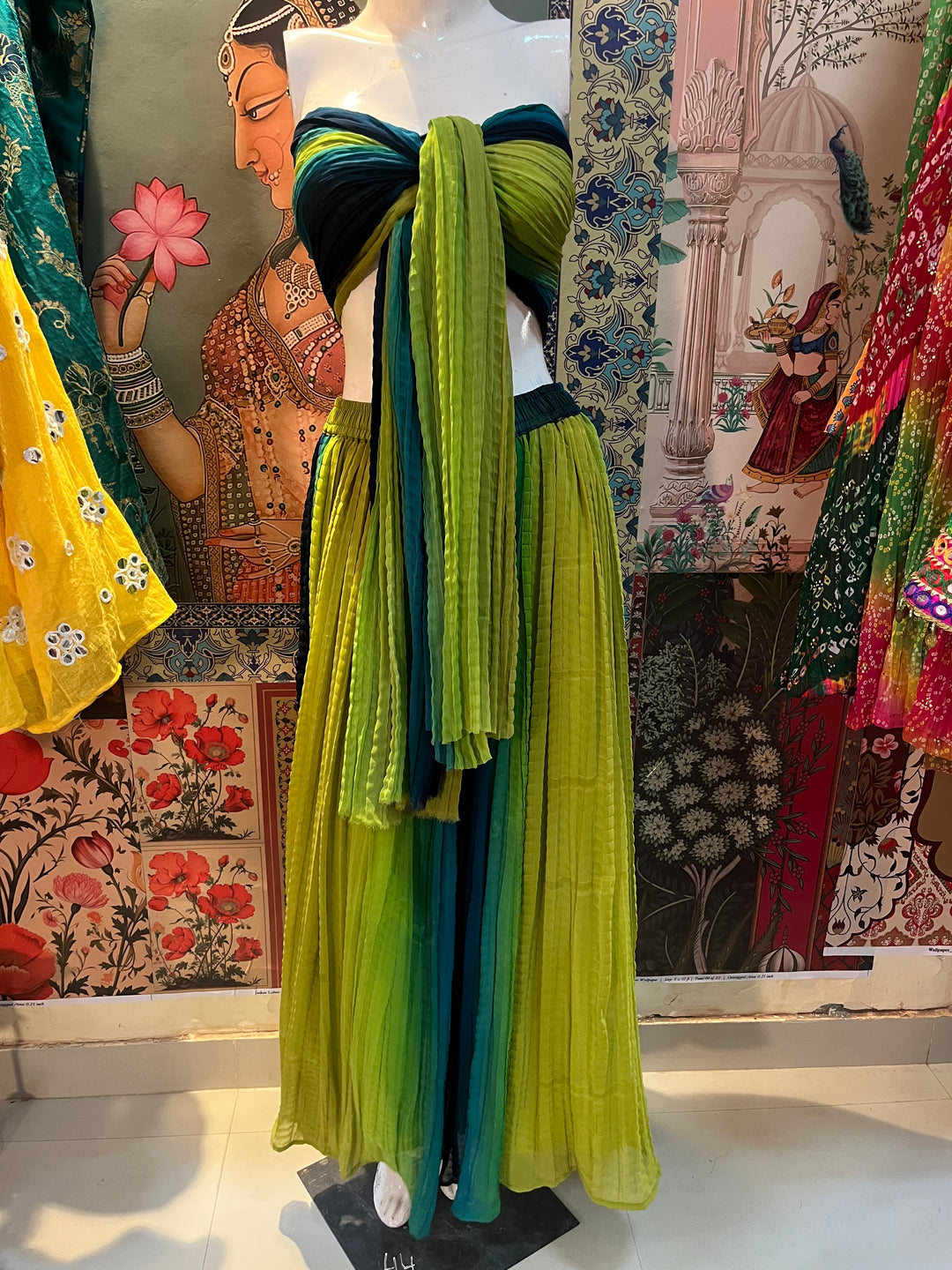 Tropical Ombre Crushed Co-ord Set - banjaratrail