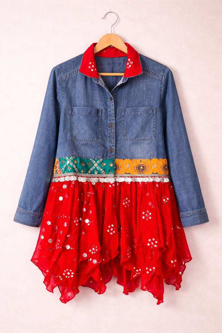 Fusion Vibes Denim Shirt