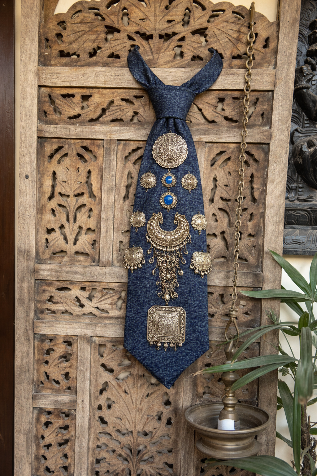 Afghani Denim Tie