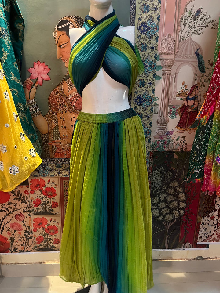 Tropical Ombre Crushed Co-ord Set - banjaratrail