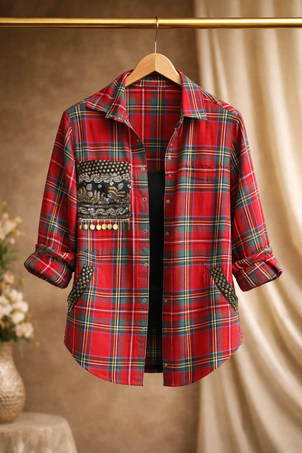 Plaid Banjara Shirt