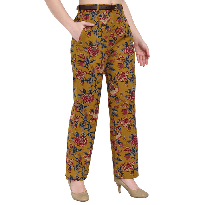 Regal Floral Pants in Cotton