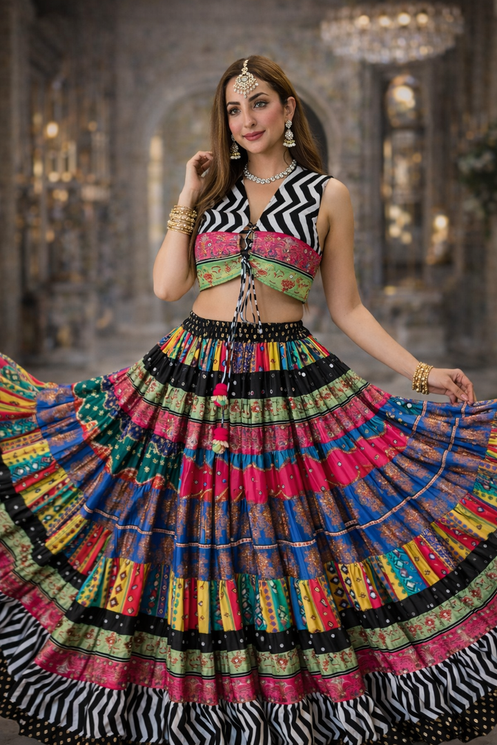 Satrangi Banjara Skirt Set - 20M Flare