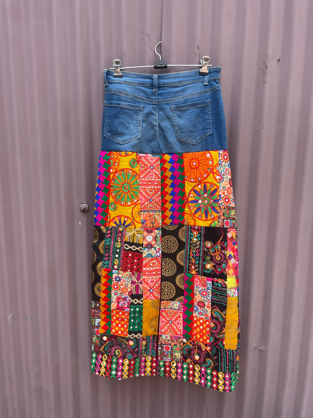 Denim Banjara skirt