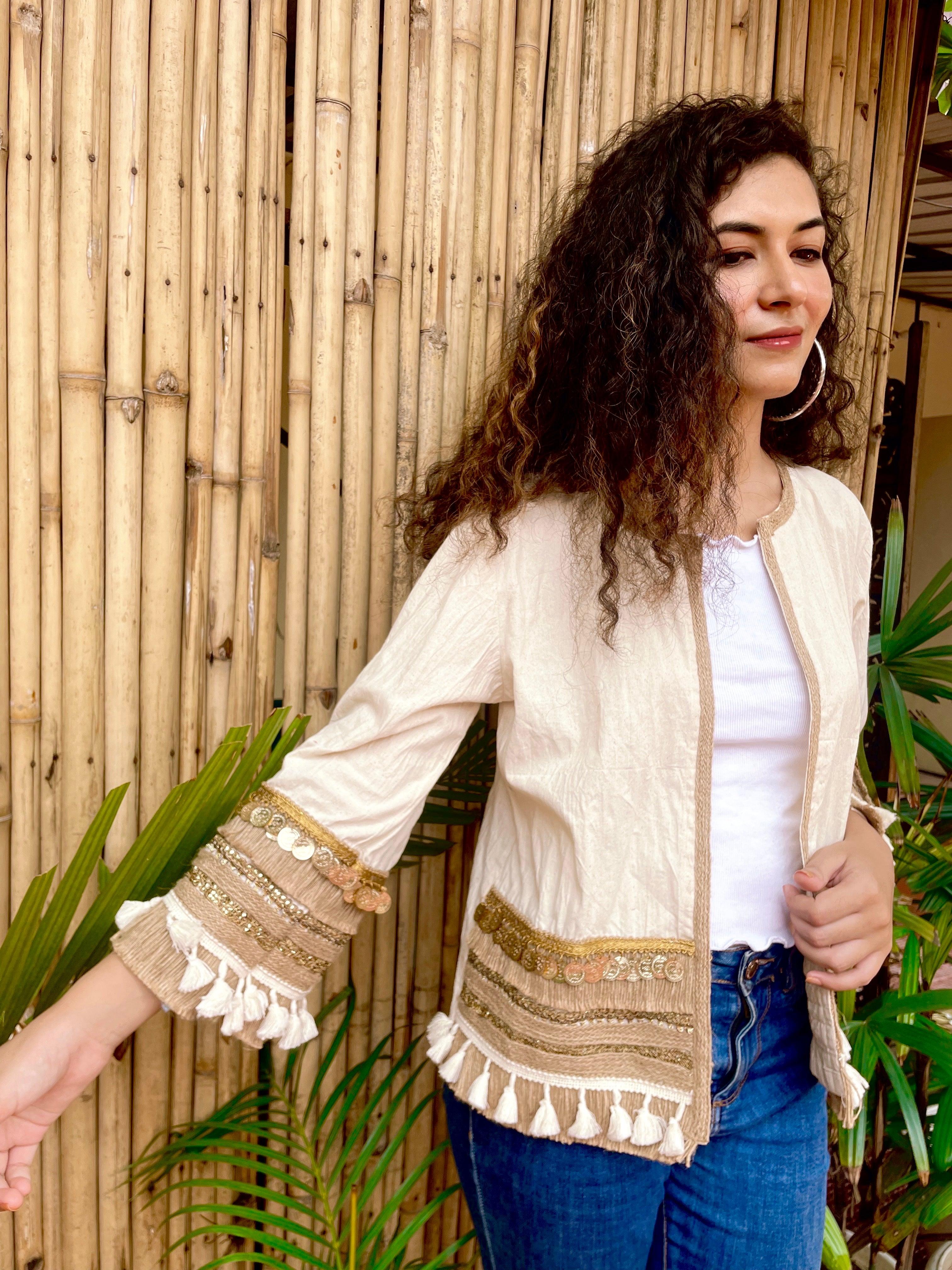 Timeless Neutral Boho Jacket - banjaratrail