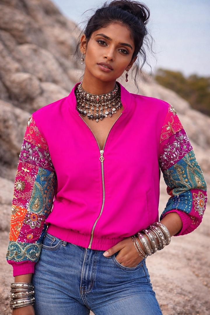 Flamingo Luxe Bomber