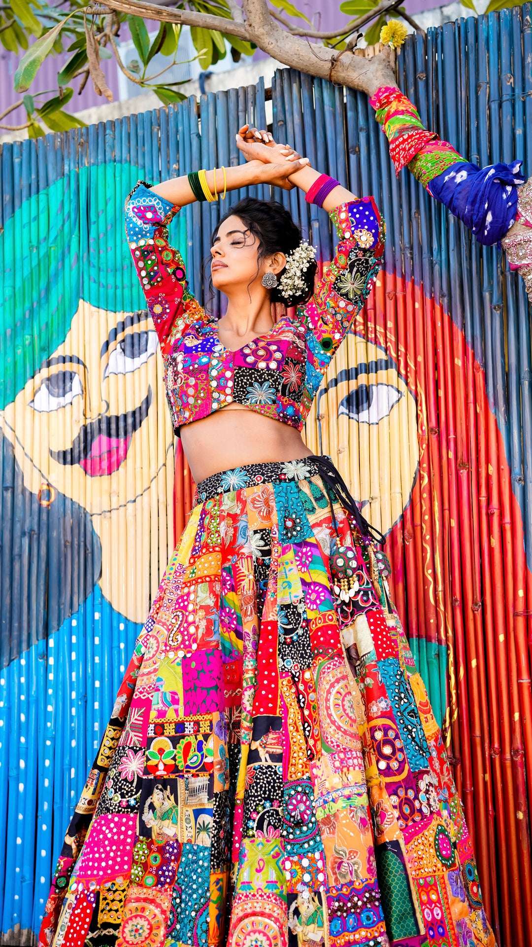 Katha-e-Rang Patchwork Lehenga