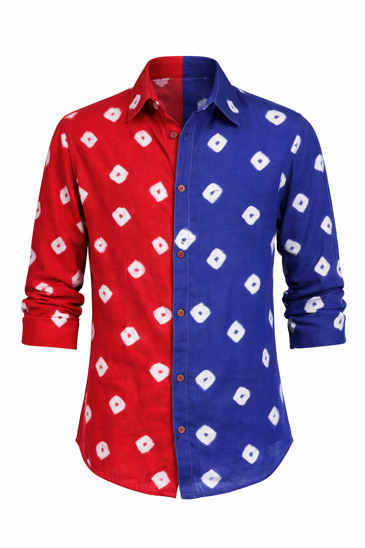 Rangrez Duo Bandhani Shirt
