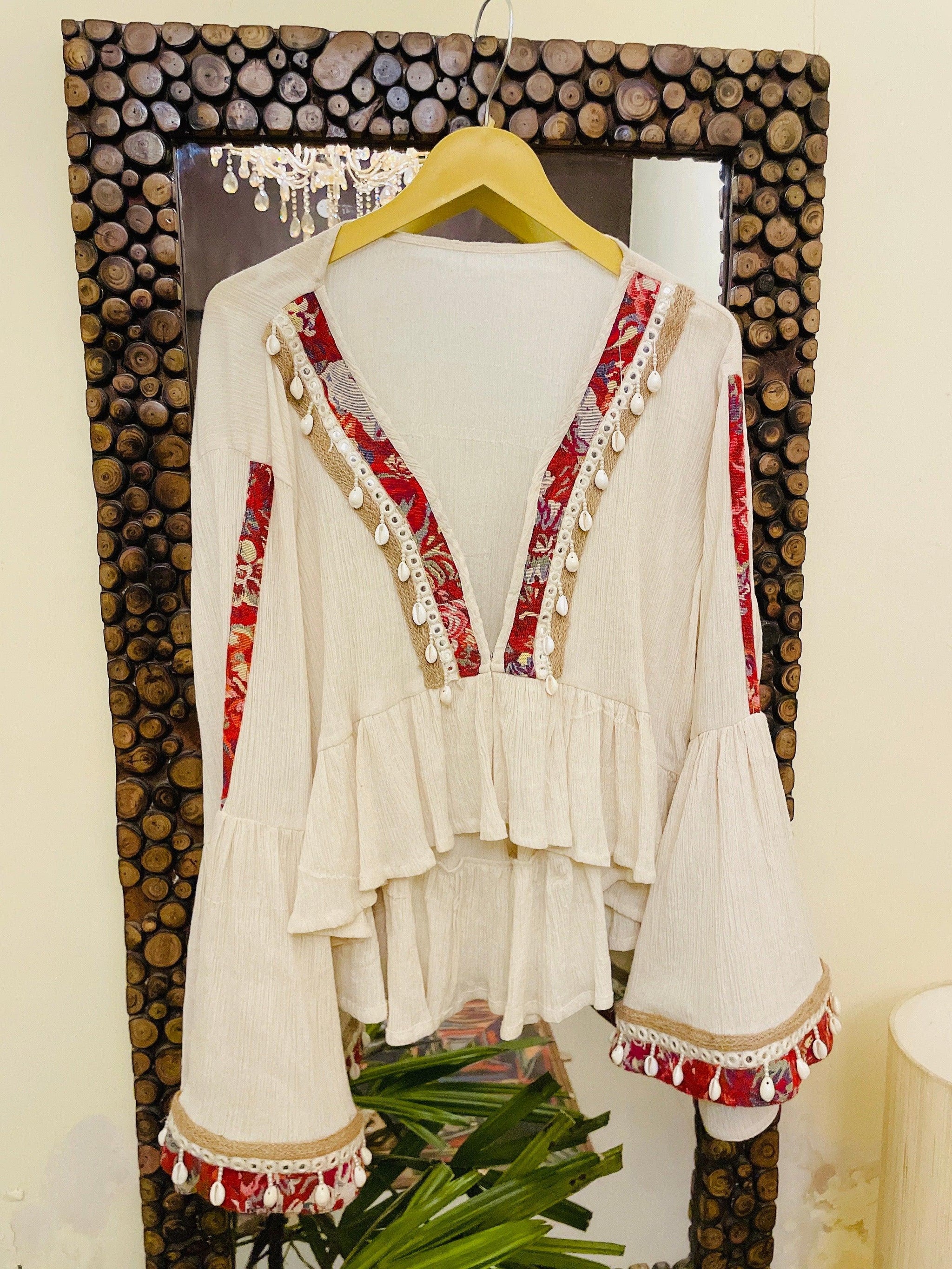 Good Vibes Only Boho Top - banjaratrail