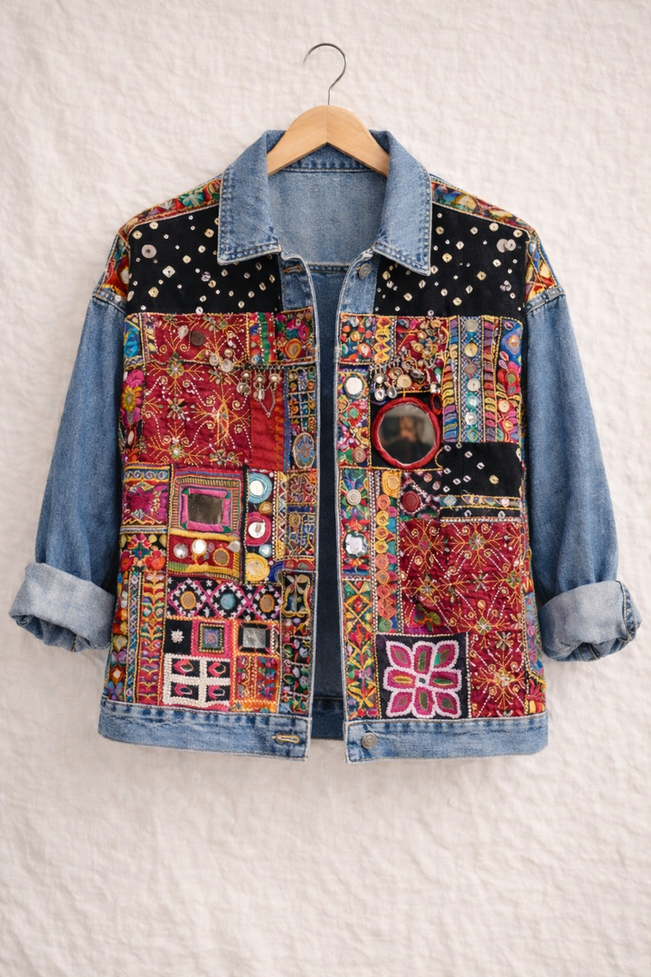 Black Bandhej Jacket