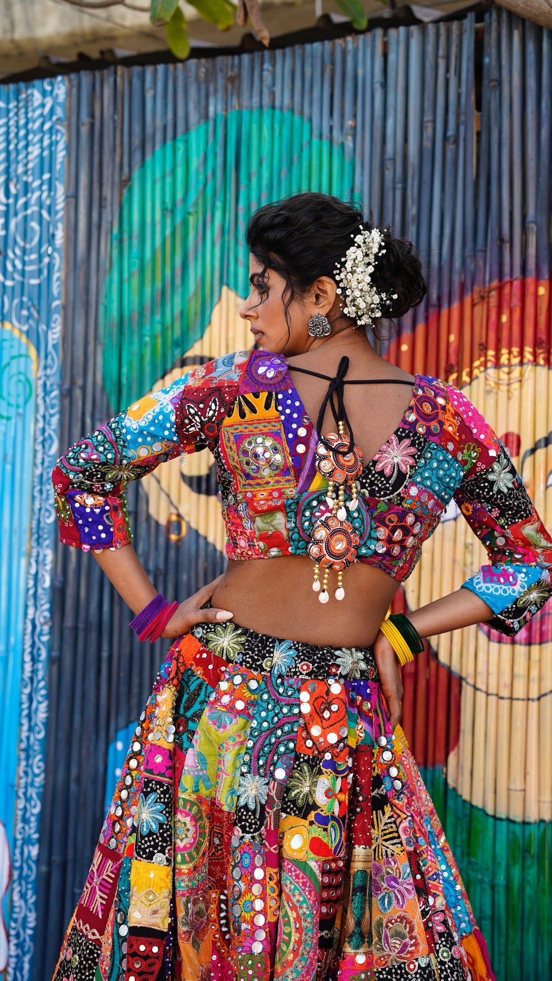 Katha-e-Rang Patchwork Lehenga