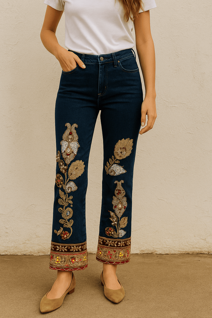 Aafreen -handcrafted jeans - banjaratrail