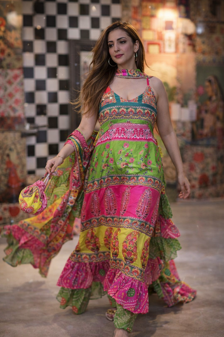 Feriha Ruffle Dress Set