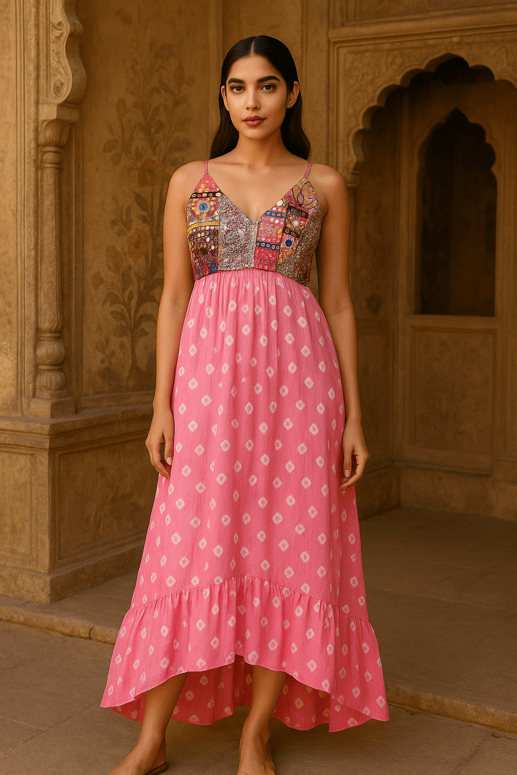 Barbie bandhini maxi dress - banjaratrail