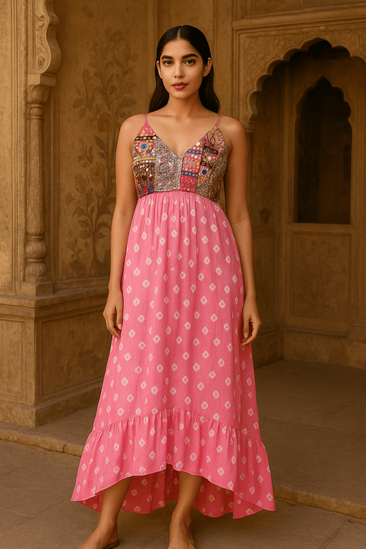 Barbie bandhini maxi dress - banjaratrail