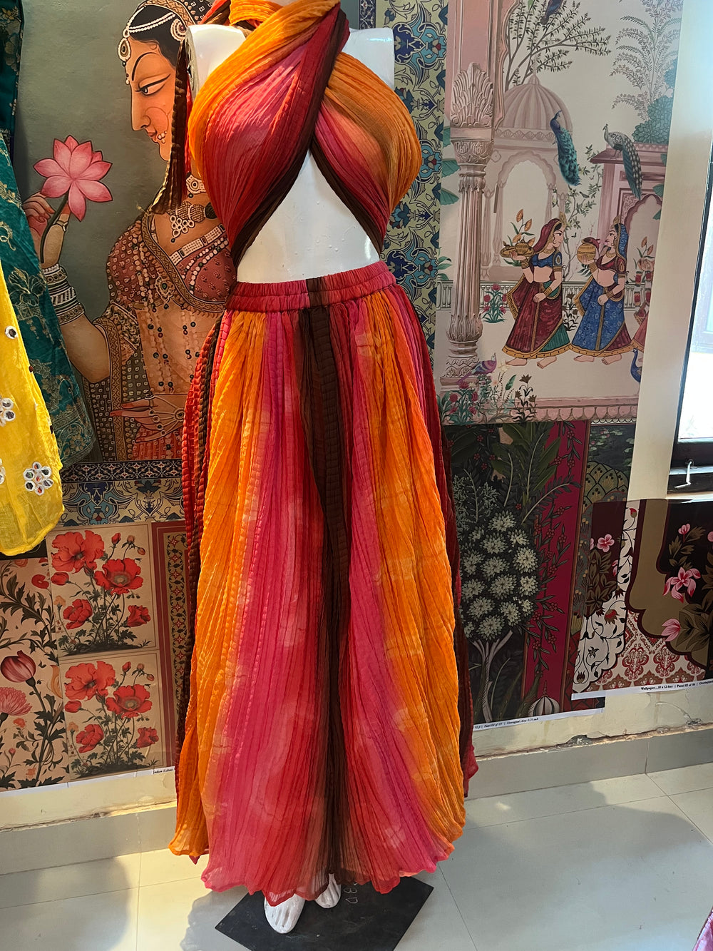 Tropical Ombre Crushed Co-ord Set - banjaratrail