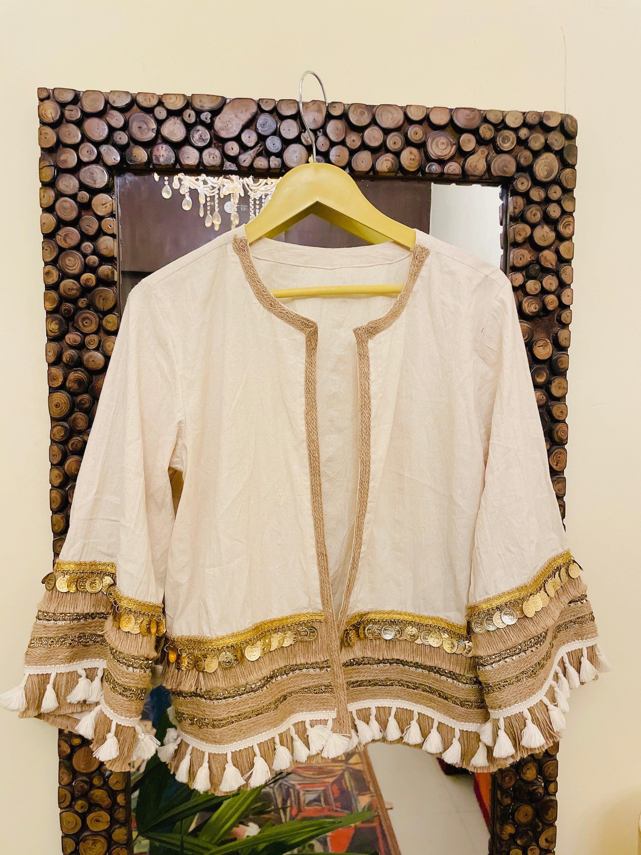 Timeless Neutral Boho Jacket - banjaratrail