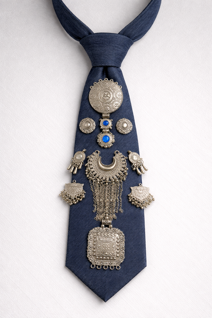 Afghani Denim Tie