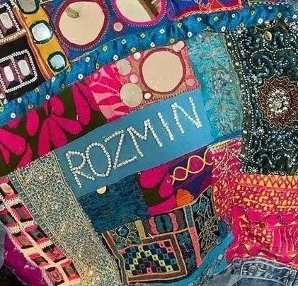 Custom Embellished Name Jacket - Blue Pink