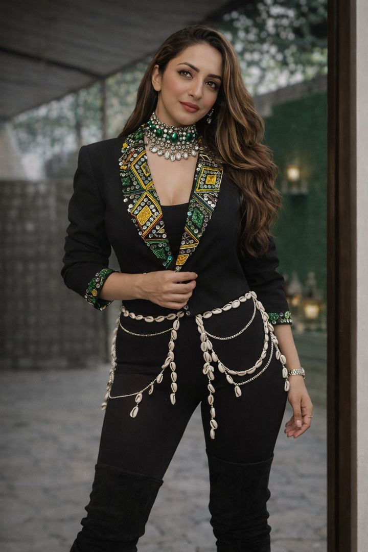 Shell Black Banjara Jacket