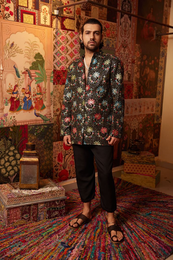 Noor Kurta  and pants set– Black