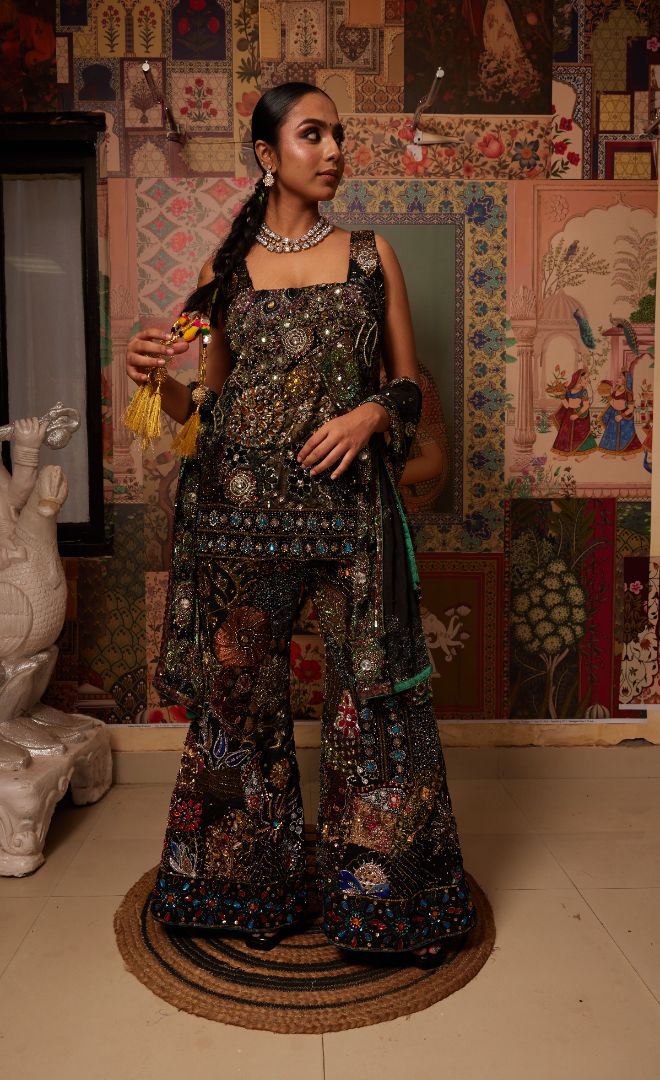 Khwaab Suit Set – Black